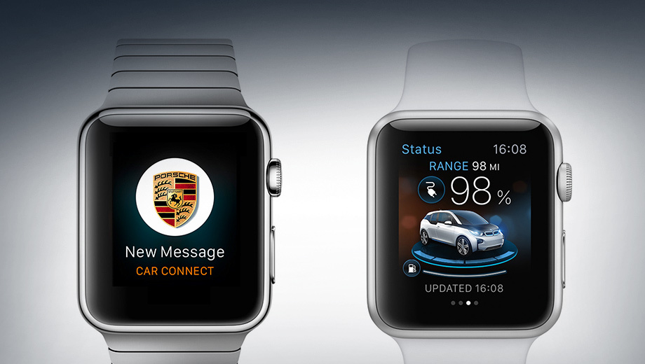 Porsche и BMW подготовили свои машины для Apple Watch