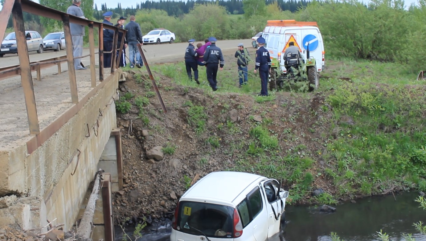 В Кузбассе полицейские вытащили из реки пожилую автоледи