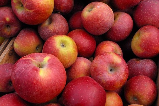 На кемеровском рынке торговали запрещёнными яблоками