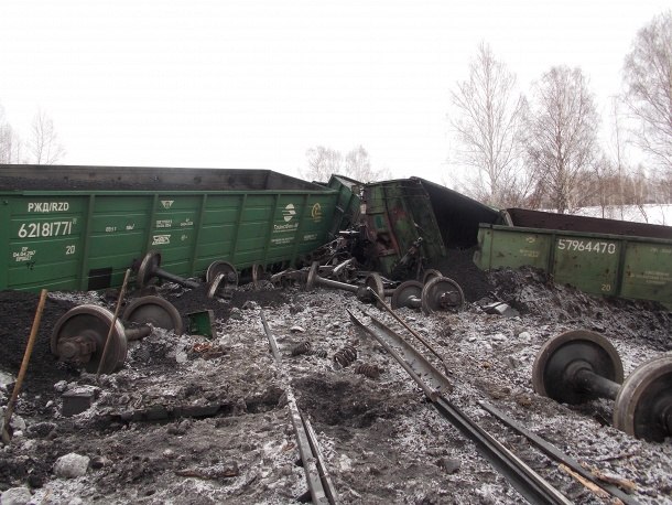 Авария на железной дороге в Беловском районе