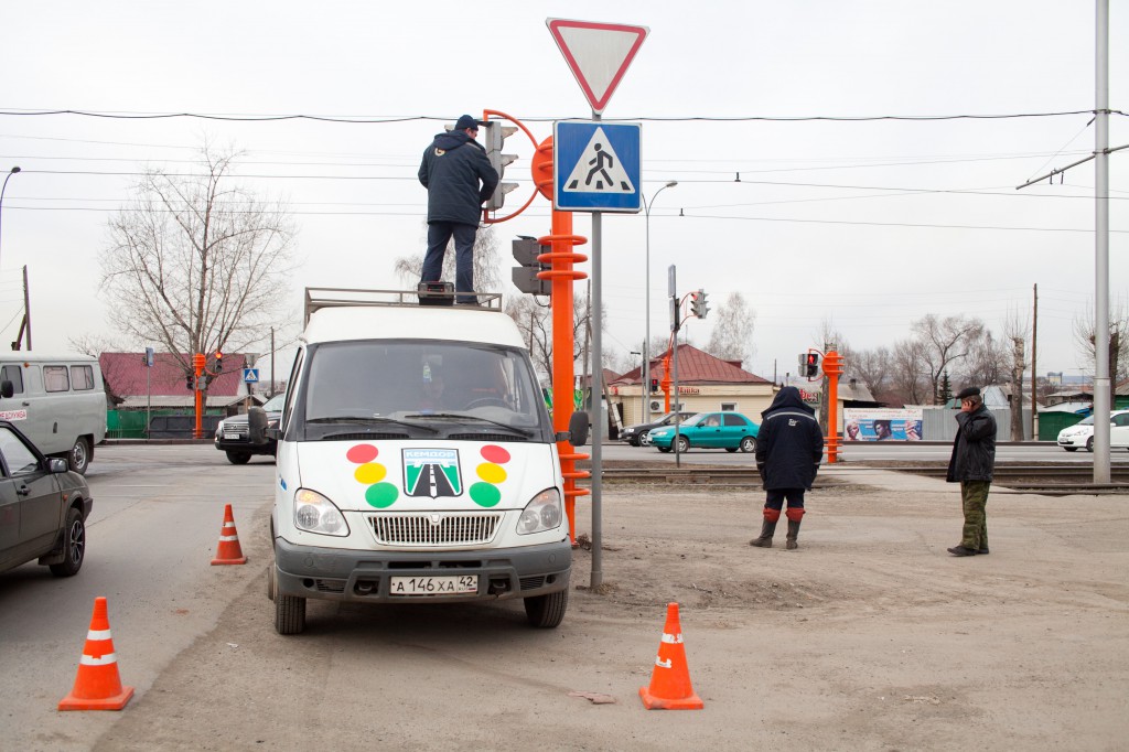 В Кемерове заработал новый светофор