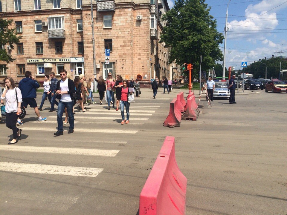 В Кемерове ремонт улицы спровоцировал огромную пробку