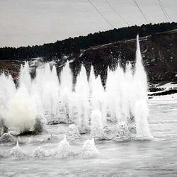 В Кемерове взорвут лед на реке Томь