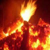 В посёлке Тисуль горит административное здание