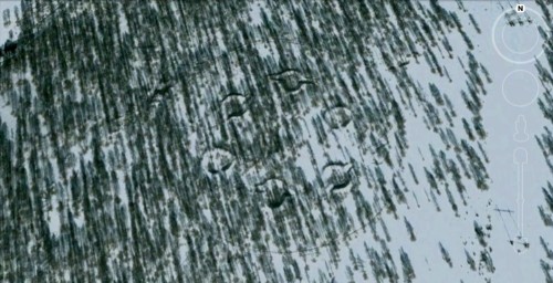 В лесу Беловского района со спутника замечены следы НЛО
