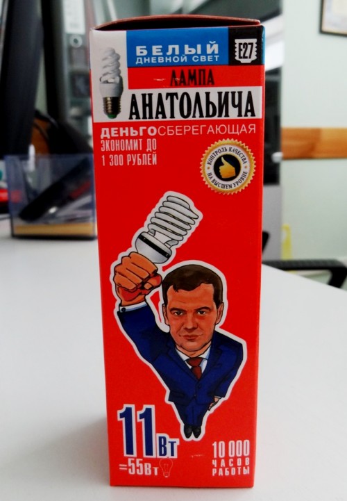 В Кемеровских магазинах появились «деньгосберегающие» лампочки «Анатольича»