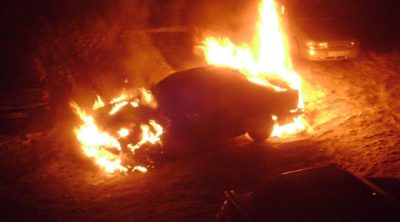 За сутки в Кузбассе горели шесть автомобилей