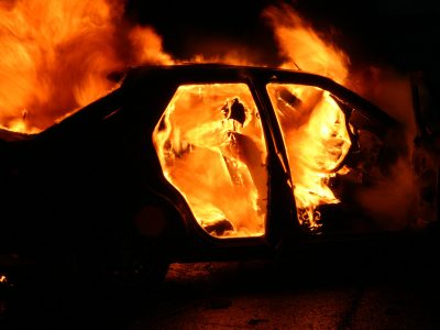 За прошедшие сутки в Кемерове сгорели два автомобиля