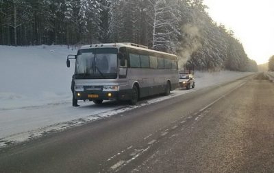 Автобус «Кемерово – Новокузнецк» сломался на трассе в -30°С