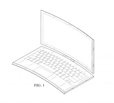 Компания Intel запатентовала изогнутый ноутбук