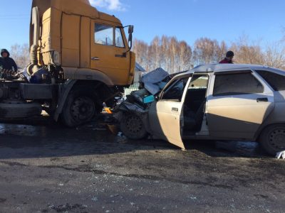 В Сети опубликовали видео последствий ДТП с пятью погибшими на въезде в Кемерово