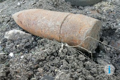 Фото: в Кемерове нашли два старых осколочно-фугасных снаряда
