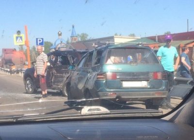 В Кузбассе в ДТП с автобусом пострадали два человека