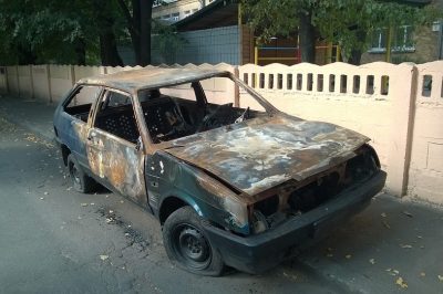 За прошедшие сутки в Кузбассе сгорели две машины