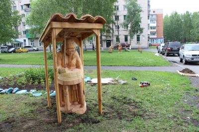 В Таштаголе открыли арт-объект «Кайдок»