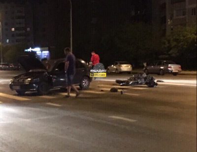 В Сети опубликовали фото последствий ДТП с участием мотоциклиста в Кемерове на ФПК