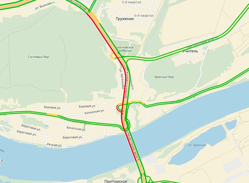 Пробки новокузнецк сейчас. Пробки Кемерово Сибдепо. Кузбасский мост Кемерово на карте. Кемерово ремонт кузбасского моста на карте. Мост Притомское шоссе Новокузнецк.