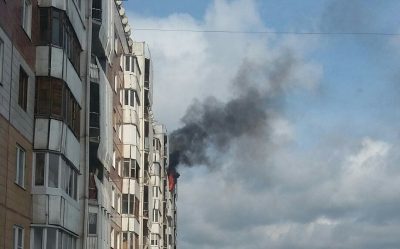 В Кемерове загорелась квартира в Ленинском районе города