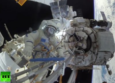 RT презентовал первое панорамное видео из открытого космоса