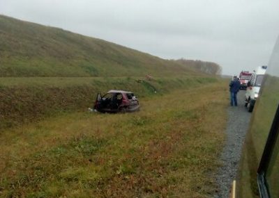 На кузбасской трассе в ДТП с Daewoo Matiz пострадали две женщины