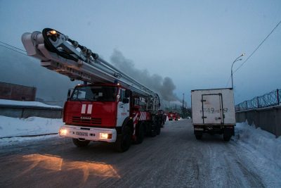 В Кемерове на улице Московской горела шашлычная