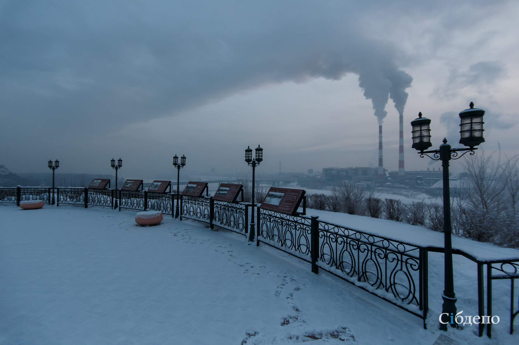 Дым и -26: синоптики Кузбасса дали прогноз на начало недели