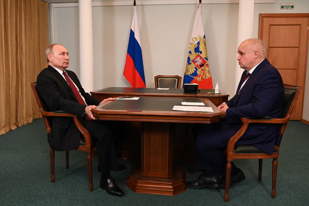 Роспотребнадзор объяснил, почему Владимир Путин и Сергей Цивилёв встретились без масок