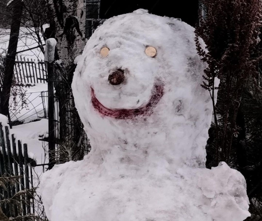 Не только снеговики: липкий снег разбудил в жителях Кузбасса тягу к творчеству