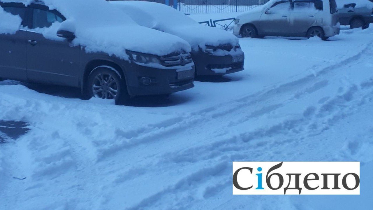 Кузбасс за ночь завалило снегом