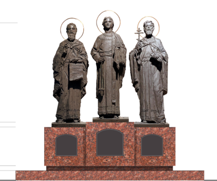 Гигантский тройной памятник возвысится на маленьким городом Кузбасса