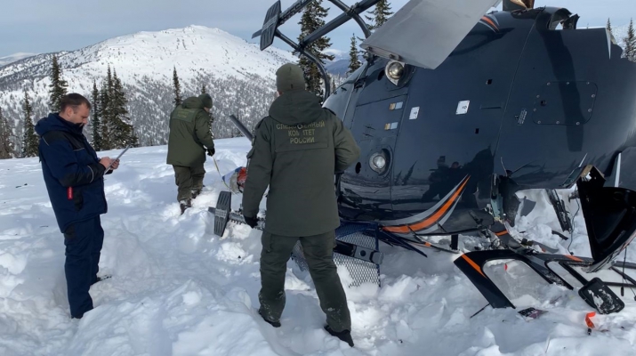 СК назвал предварительные причины крушения вертолёта в Кузбассе