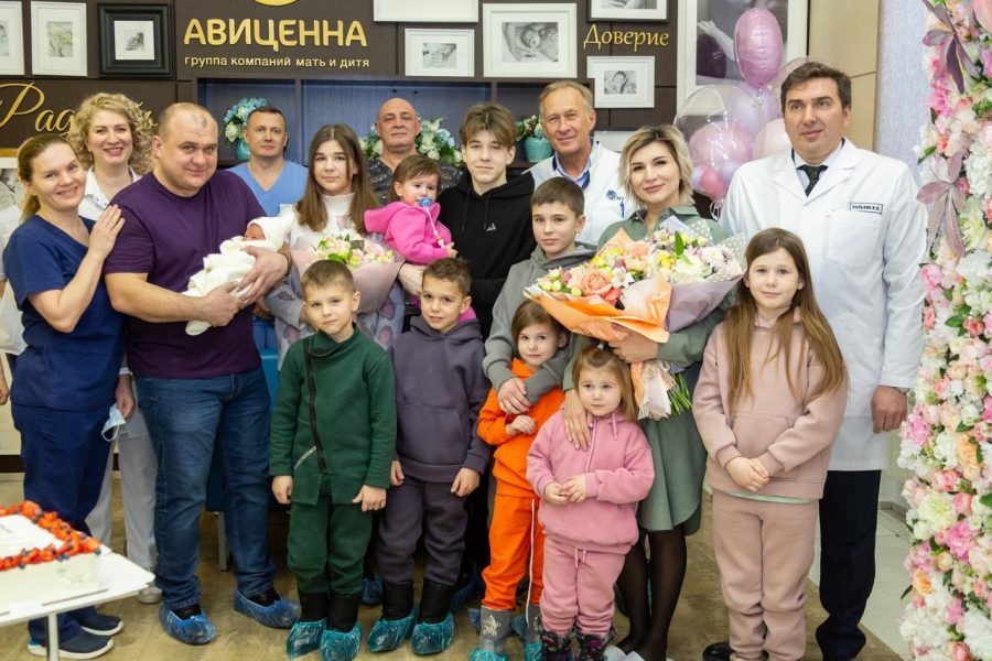 В Сибири женщина родила десятого ребёнка
