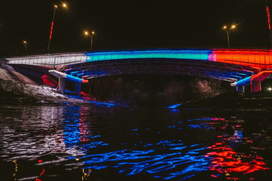 В Кемерове установили подсвестку на Красноармейском мосту