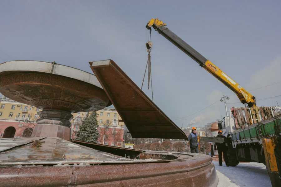 В Кемерове уже готовятся к запуску фонтанов, несмотря на аномальный холод