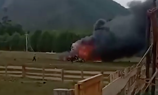 Ожоги в 90 %, есть погибшие: на Алтае разбился вертолёт с туристами