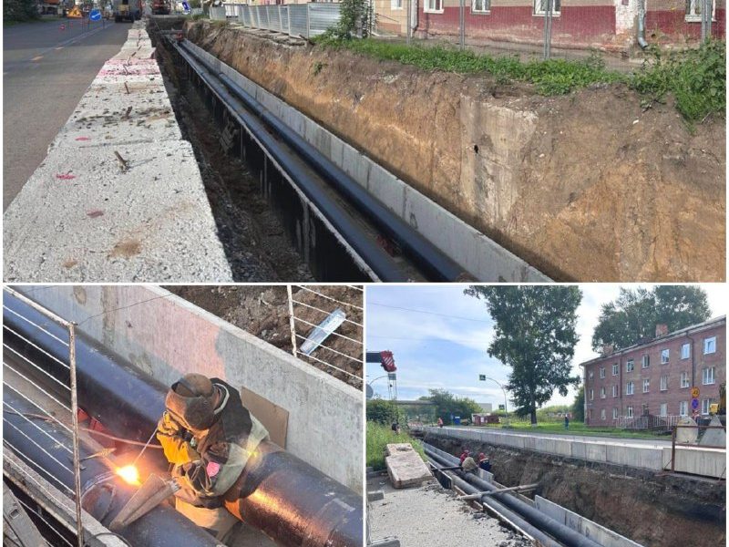 В Кемерове только в конце сентября закончится ремонт участка теплосети