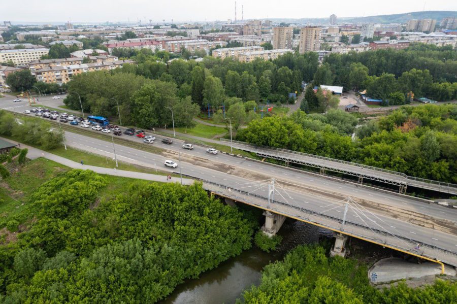 В Кемерове на года перекроют мост через Искитимку на Ленина