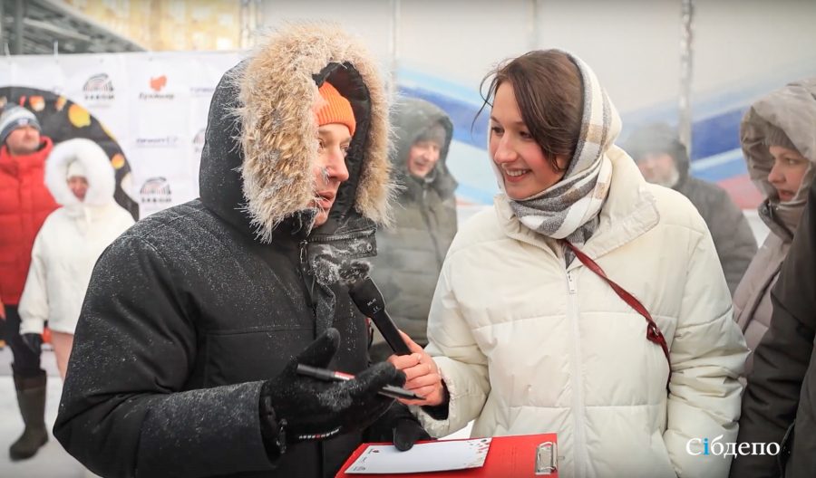 Арктический холод, горячие кузбассовцы и 200 литров похлебки: как Вася накормил кемеровчан