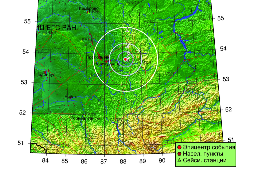 В Кузбассе вновь произошло землетрясение