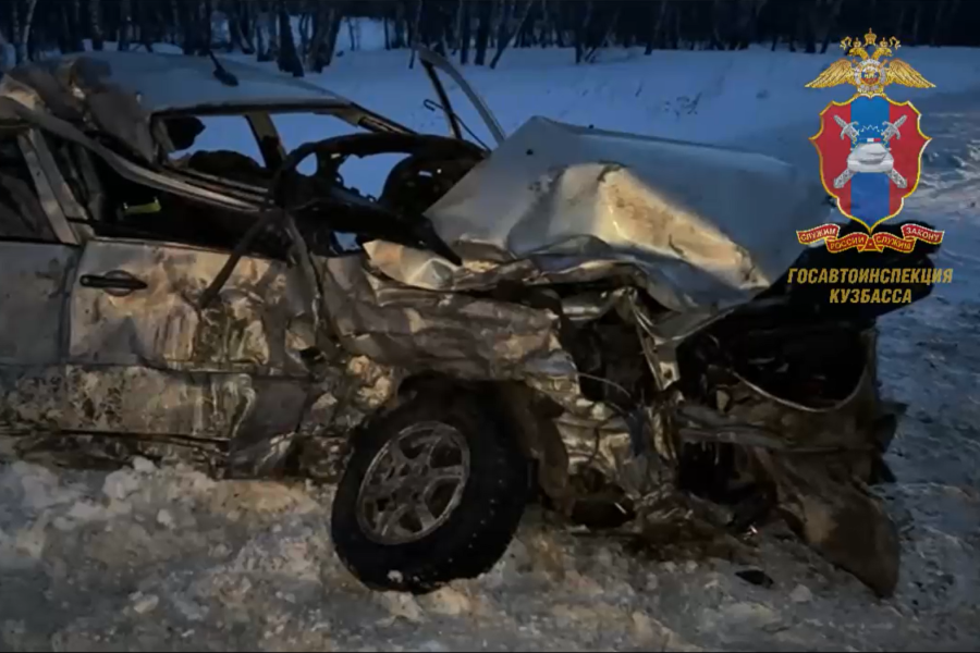 В Кузбассе водитель погиб во время опасного обгона на трассе