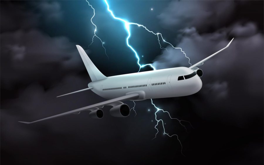 Молния ударила в самолёт, летевший в российский город