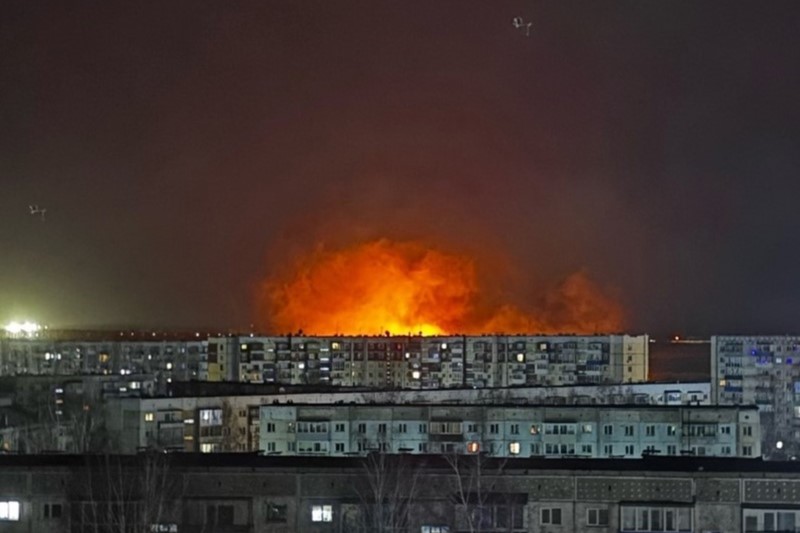 Сильный пожар переполошил жителей кузбасского города
