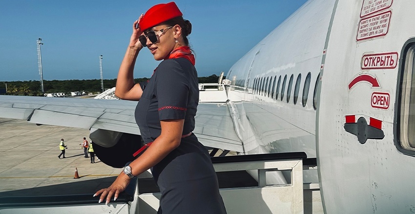 Яркая красотка из Кузбасса стремится к победе в российском конкурсе стюардесс