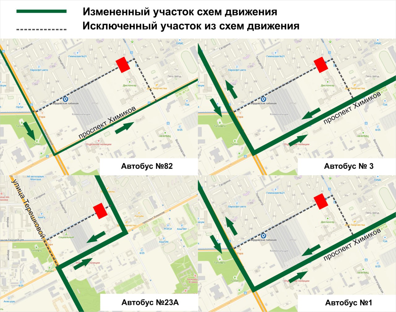 Схема движения новокузнецк