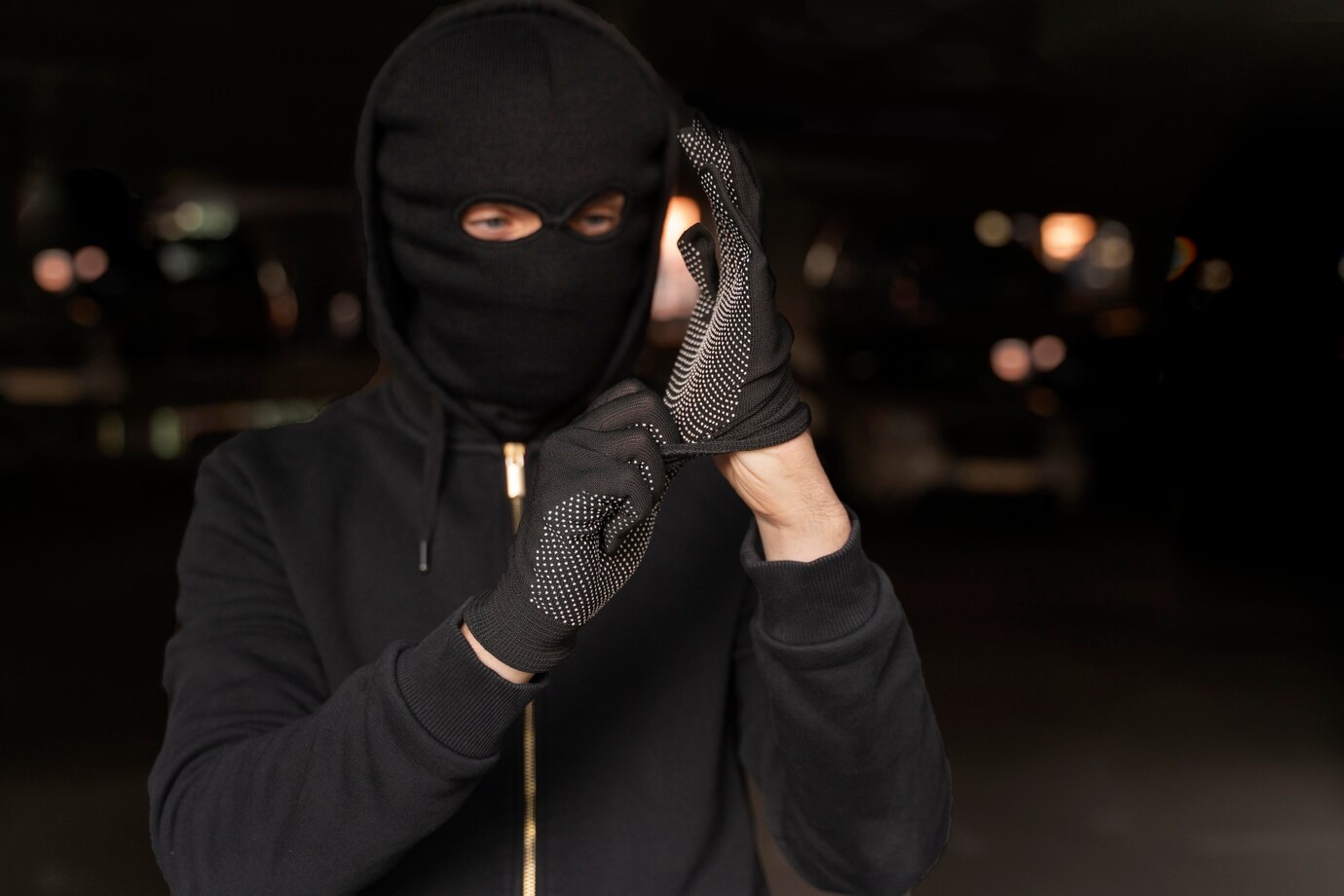 Острый нож, карнавальная маска и куча денег: в Кемерове произошёл вооружённый налёт в стиле 90-х