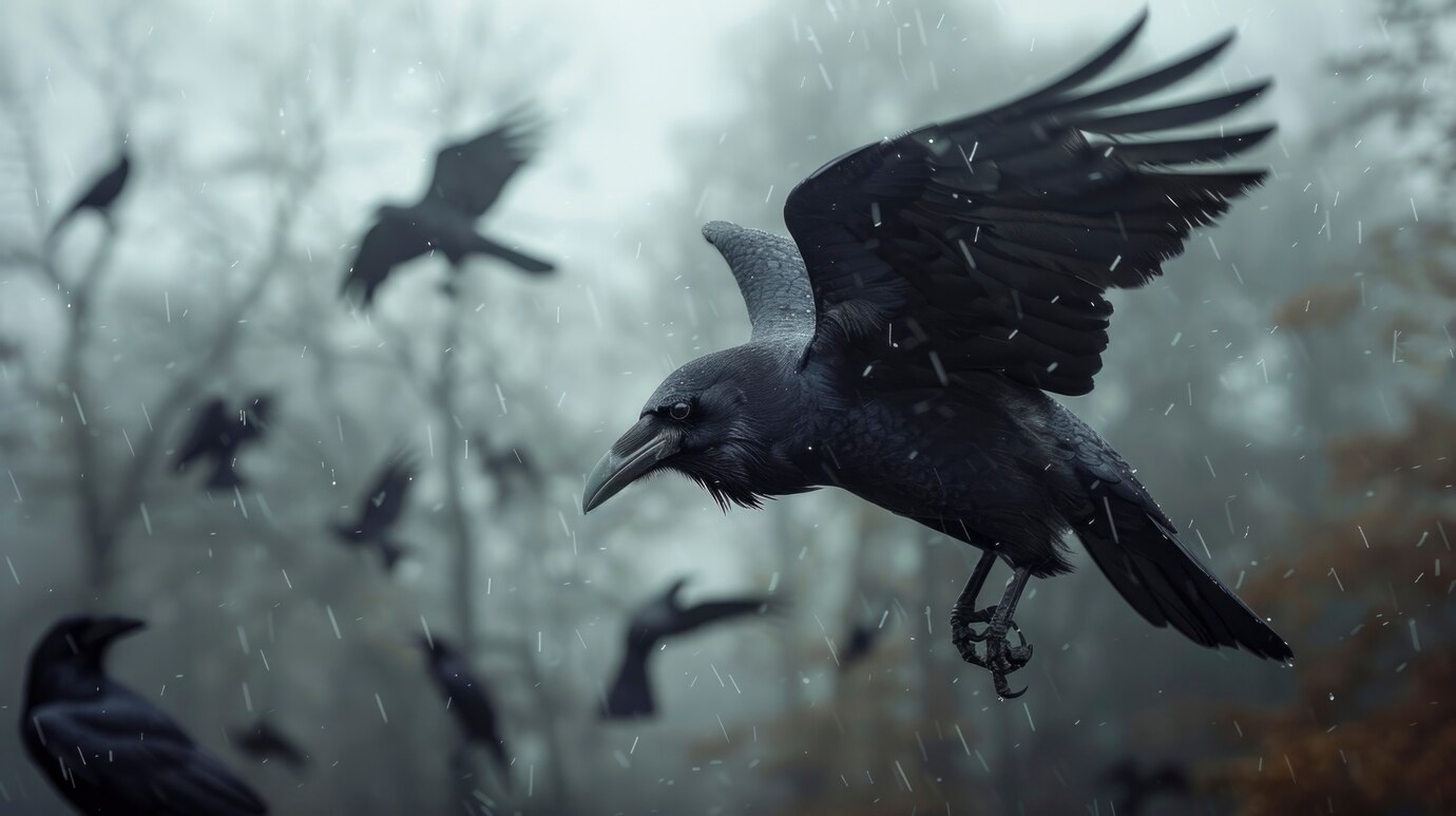 Агрессивные стаи ворон нападают на местных жителей и других птиц в российском регионе