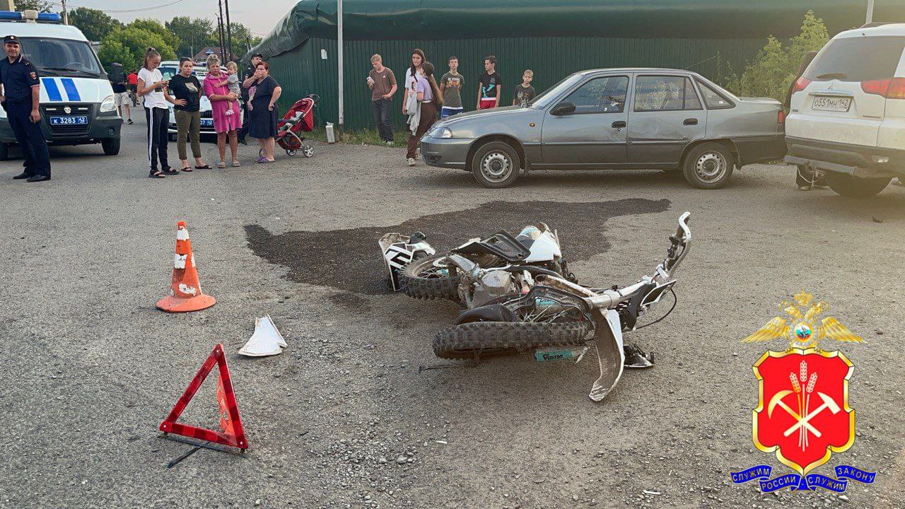 В Кемерове поездка подростка на мотоцикле закончилась трагедией