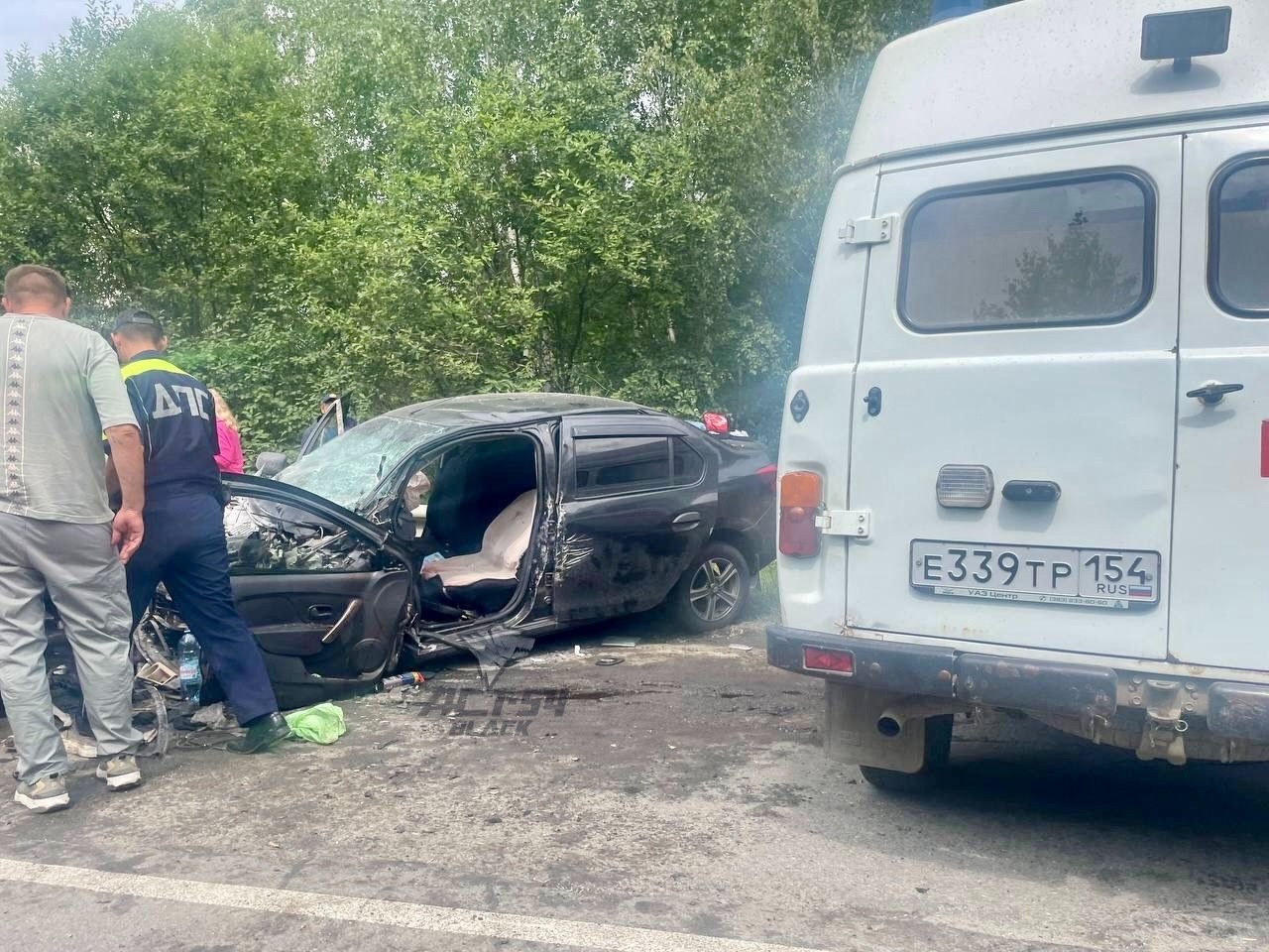 На кузбасской трассе произошла жуткая авария с пострадавшими