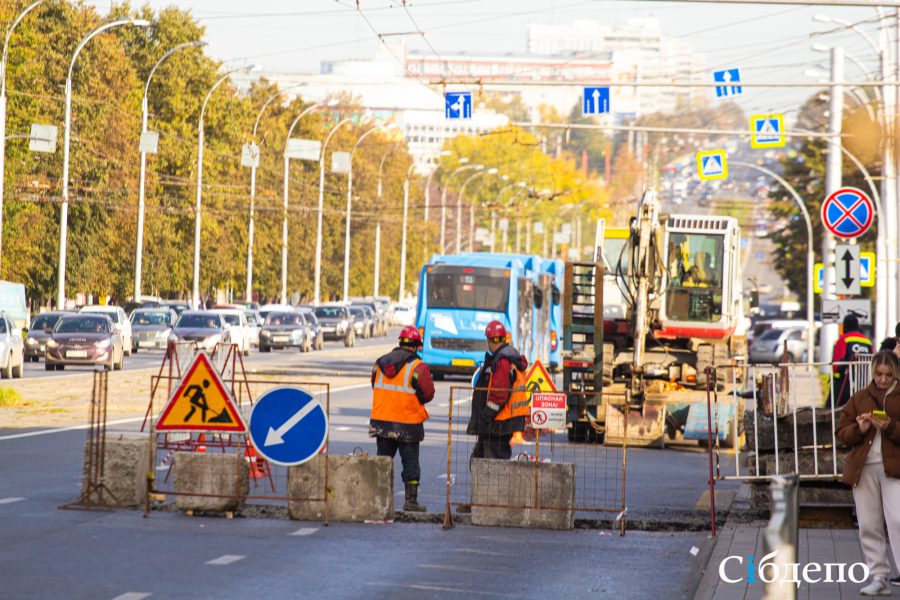 Завтра полностью перекроют движение на одной из улиц Кемерова