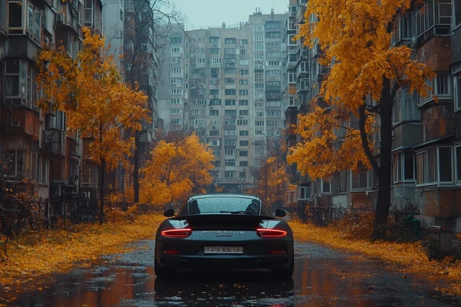 В центре столицы региона нашли труп в дорогом Porsche